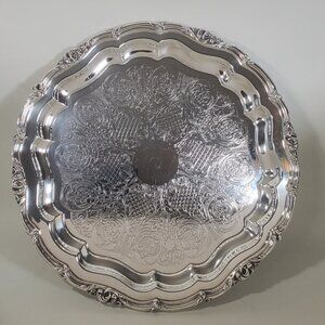Vintage Community Plate- Silver-Plated Serving Tray – Sheffield Design